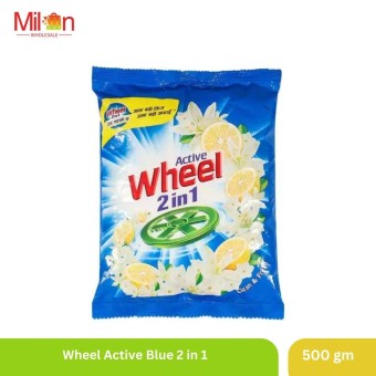 Wheel Active Blue 2 in 1 Detergent Powder 500g