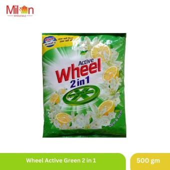 Wheel Active Green 2 in 1 Detergent Powder 500g