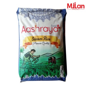 Aashraya Steam Rice 25kg  