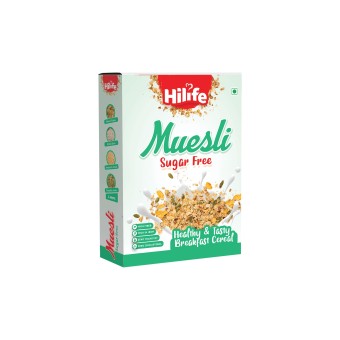 Hilife Muesli Seed Sugar Free 400 g | Helps Manage Weight | No Added Sugar Muesli | High in Omega 3 | Healthy Breakfast Cereals | Granola | Gluten Free | Antioxidant Rich